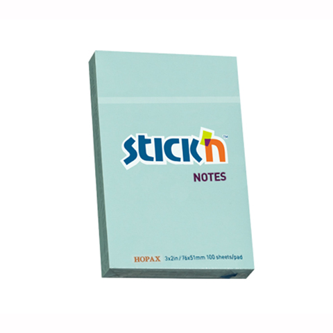 Notes samoprzylepny 76x51 100k. pastelowy niebieski Stick"N